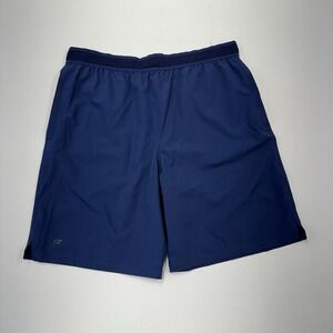 Fabletics The Fundamental Shorts Blue Athletic Active Gym Men L Unlined Train